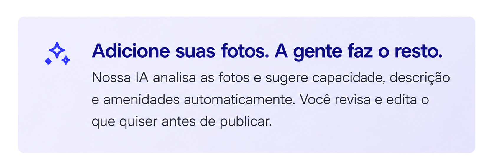 Adicione suas fotos